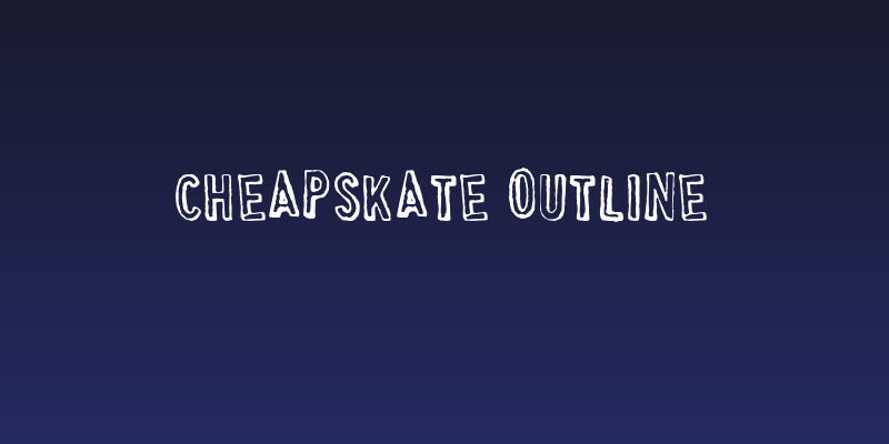 Cheapskate Outline Social Header