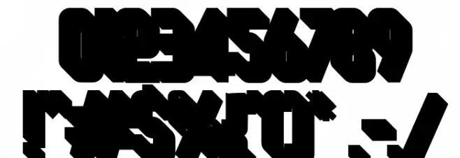 Cheapsman Free Extruded Regular Font OTHER CHARS