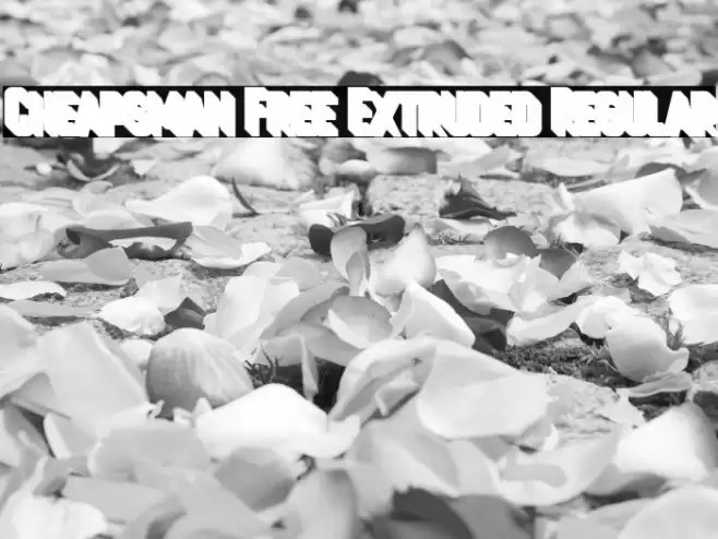 Cheapsman Free Extruded Regular Font examples
