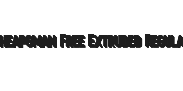 Cheapsman Free Extruded Regular Logo