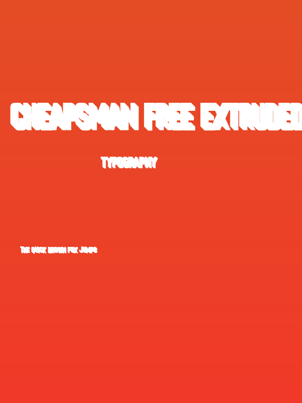 Cheapsman Free Extruded Regular Poster