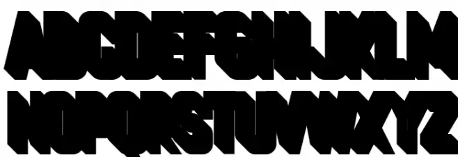 Cheapsman Free Extruded Regular फ़ॉन्ट लोअरकेस