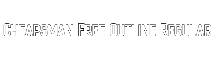 Cheapsman Free Outline Regular  नि: शुल्क फ़ॉन्ट्स डाउनलोड