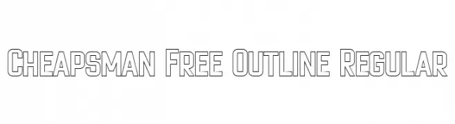 Cheapsman Free Outline Regular  baixar fontes gratis