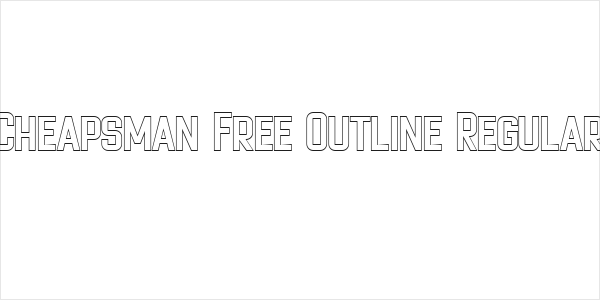 Cheapsman Free Outline Regular Logo