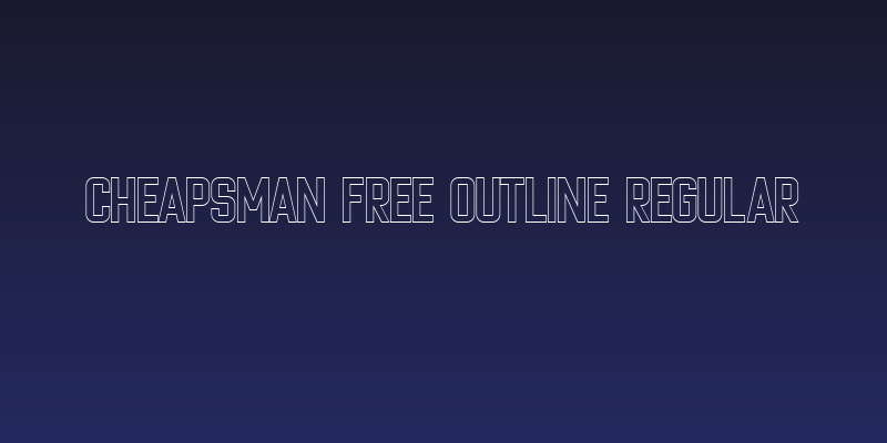 Cheapsman Free Outline Regular Social Header