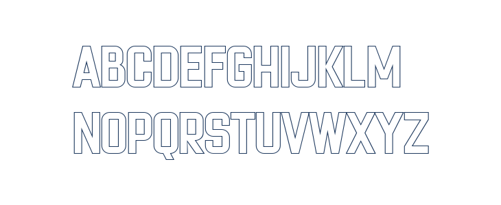 Cheapsman Free Outline Regular Lowercase