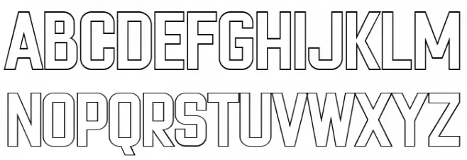 Cheapsman Free Outline Regular Шрифта строчной