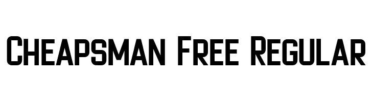 Cheapsman Free Regular  Frei Schriftart Herunterladen
