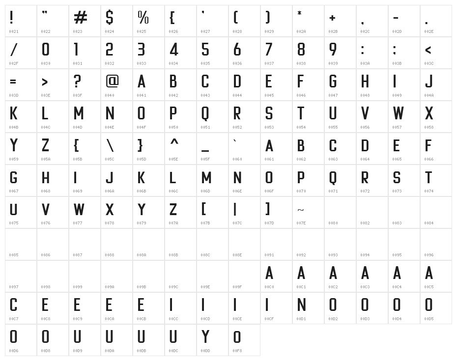 Cheapsman Free Regular Character Map