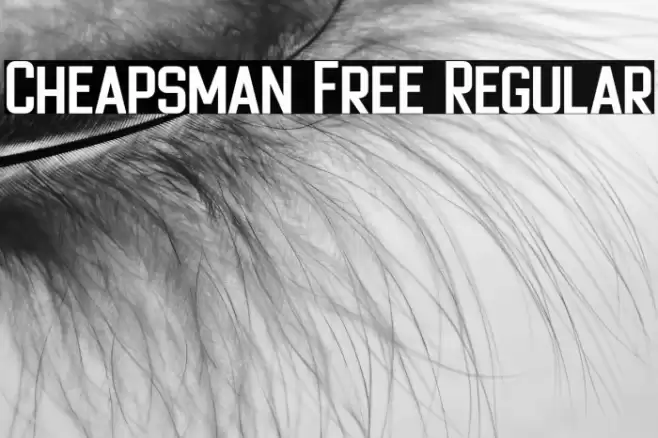 Cheapsman Free Regular Font examples