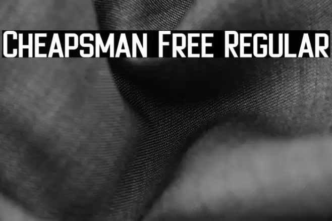 Cheapsman Free Regular Font examples