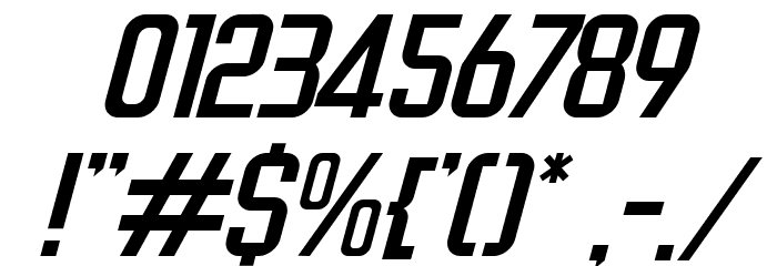 Cheapsman Free Slant Regular Font OTHER CHARS