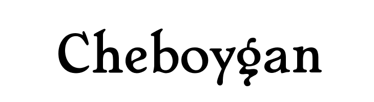 Cheboygan Font