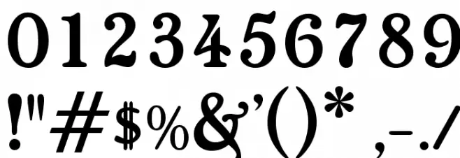 Cheboygan Font OTHER CHARS