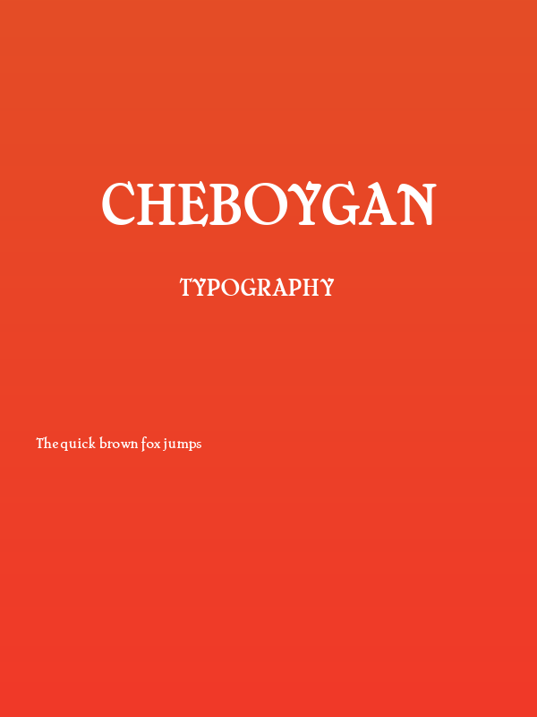 Cheboygan Poster