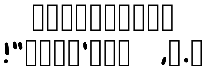 Check Check One Two Regular Font OTHER CHARS