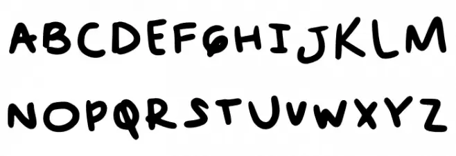 Check Check One Two Regular Schriftart Groß