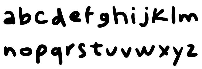 Check Check One Two Regular Font LOWERCASE