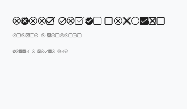 Check Icons Regular Business Card