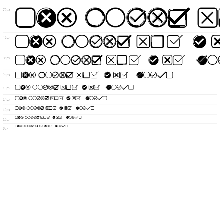 Check Icons Regular Waterfall