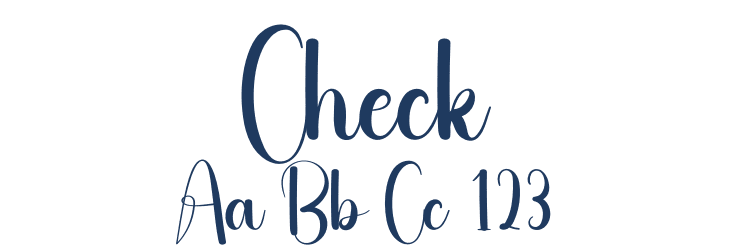 Check Font Preview