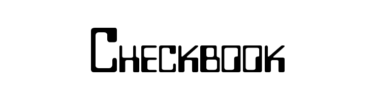 Checkbook  Free Fonts Download