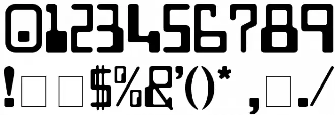 Checkbook Font OTHER CHARS