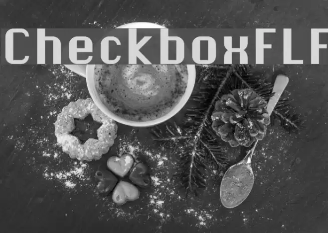 CheckboxFLF Font examples