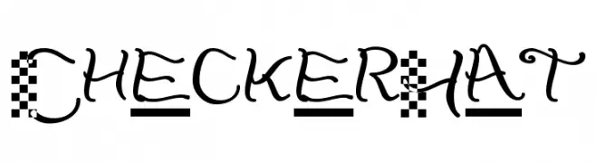 CheckerHat  Frei Schriftart Herunterladen