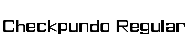 Checkpundo Regular Font