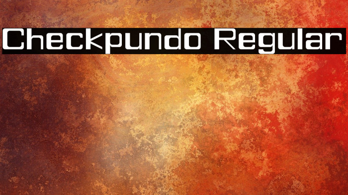 Checkpundo Regular Font examples