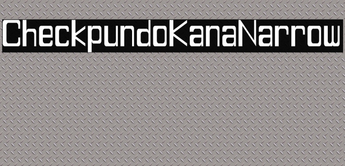 CheckpundoKanaNarrow Example 1