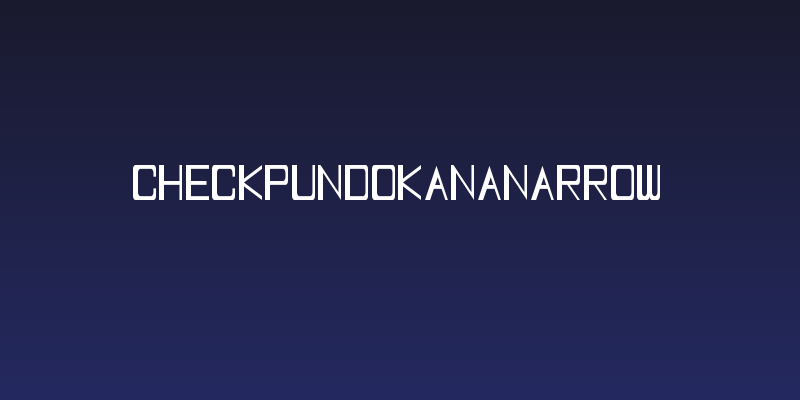 CheckpundoKanaNarrow Social Header