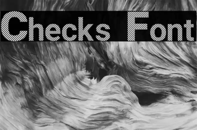 Checks Font Font examples