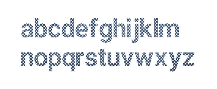 Checks Font Lowercase