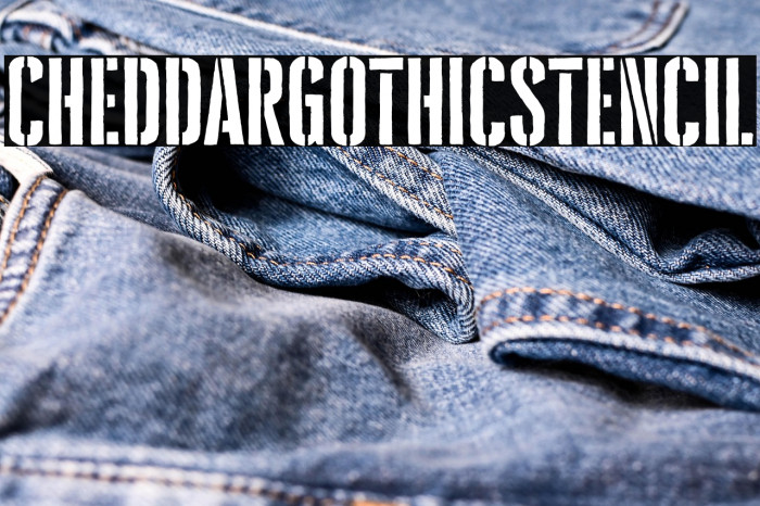 CheddarGothicStencil Example 3