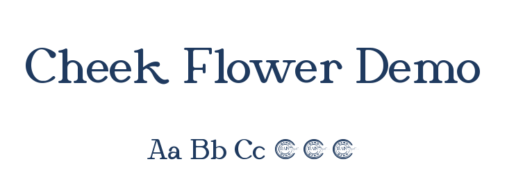 Cheek Flower Demo Font Preview