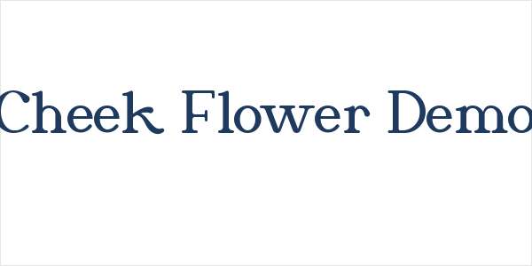 Cheek Flower Demo Logo