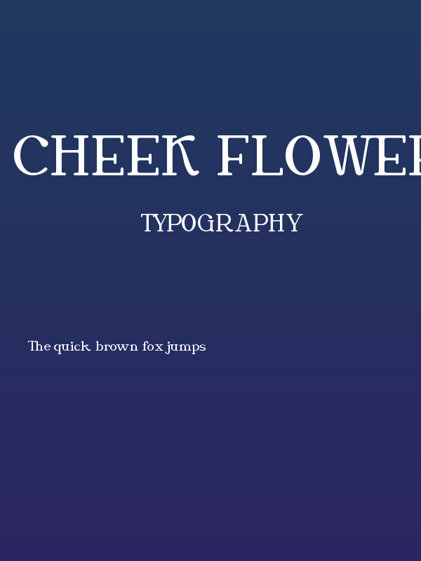 Cheek Flower Demo Poster