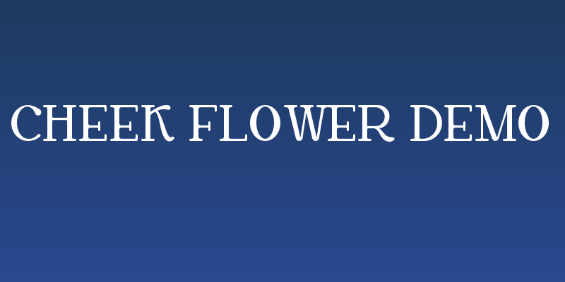 Cheek Flower Demo Social Header