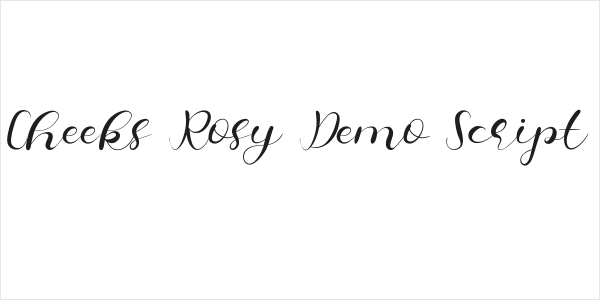Cheeks Rosy Demo Script Logo