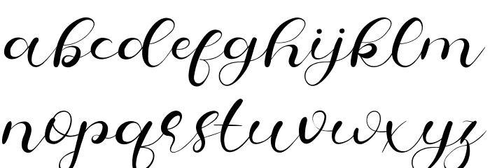 Cheeks Rosy Demo Script Font LOWERCASE