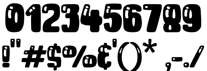 Cheeky Bite Shine - AND Font OTHER CHARS