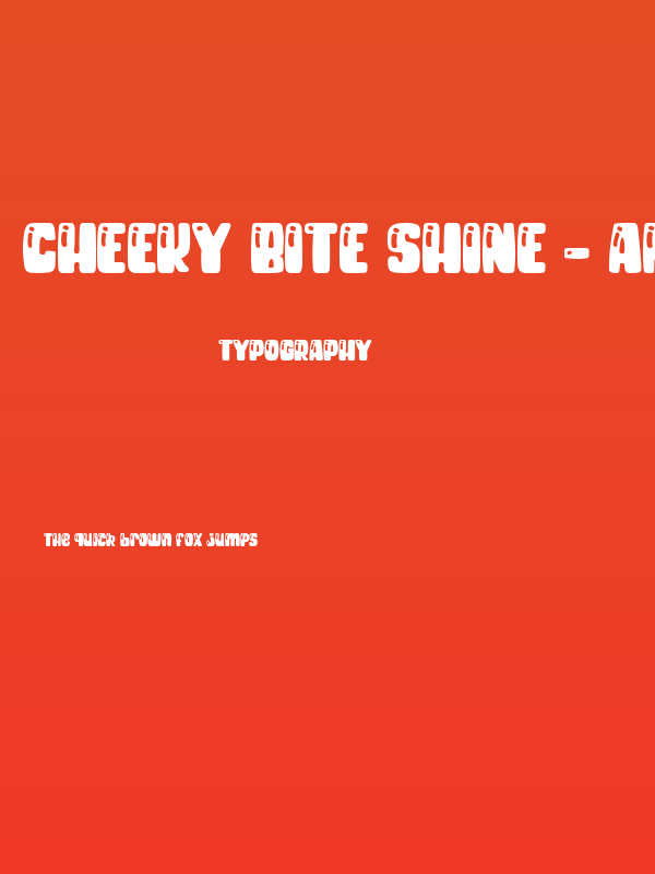 Cheeky Bite Shine - AND Poster