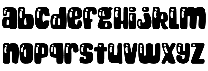 Cheeky Bite Shine - AND Font LOWERCASE