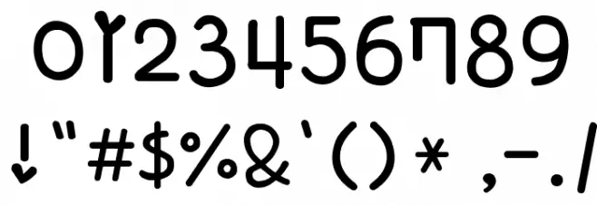 Cheeky Rabbit Font OTHER CHARS