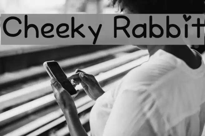 Cheeky Rabbit Font examples