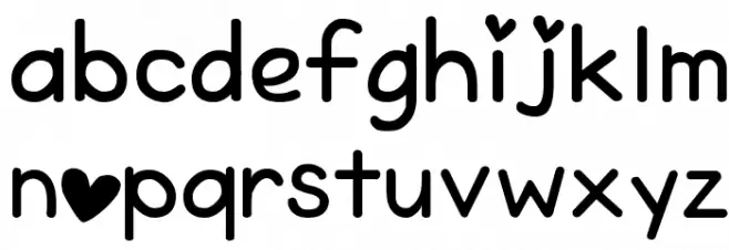 Cheeky Rabbit Schriftart Kleinbuchstaben