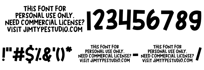 CheekyChic_PERSONALUSE Font OTHER CHARS